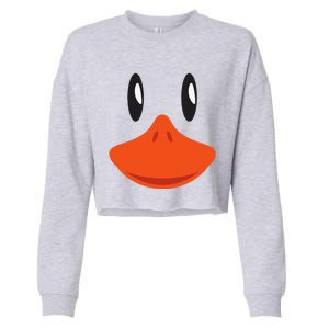 Cute Duck Face Awesome Halloween Costume Gift Cropped Pullover Crew