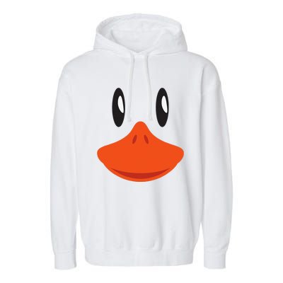 Cute Duck Face Awesome Halloween Costume Gift Garment-Dyed Fleece Hoodie