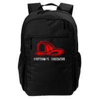 Captains Daughter Firefighter Gift Fire Company Daily Commute Backpack