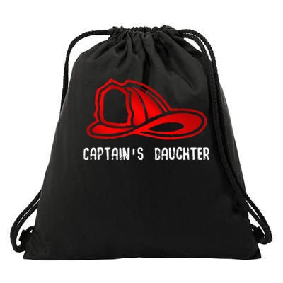 Captains Daughter Firefighter Gift Fire Company Drawstring Bag