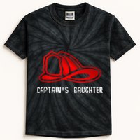 Captains Daughter Firefighter Gift Fire Company Kids Tie-Dye T-Shirt