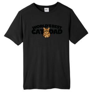 Cat Dad Funny Cat Person Humor Gift Tall Fusion ChromaSoft Performance T-Shirt