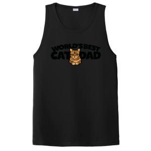 Cat Dad Funny Cat Person Humor Gift PosiCharge Competitor Tank