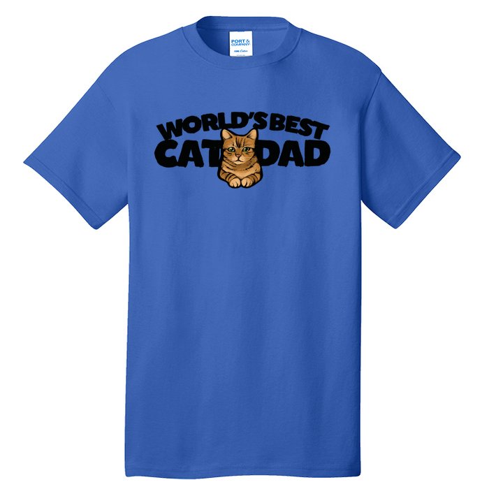 Cat Dad Funny Cat Person Humor Gift Tall T-Shirt