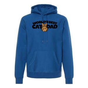 Cat Dad Funny Cat Person Humor Gift Premium Hoodie