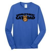 Cat Dad Funny Cat Person Humor Gift Tall Long Sleeve T-Shirt