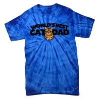 Cat Dad Funny Cat Person Humor Gift Tie-Dye T-Shirt