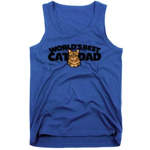 Cat Dad Funny Cat Person Humor Gift Tank Top