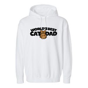 Cat Dad Funny Cat Person Humor Gift Garment-Dyed Fleece Hoodie