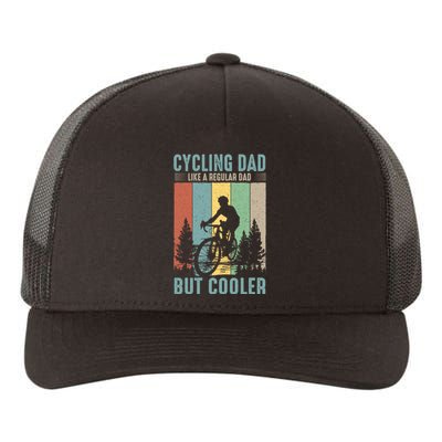 Cycling Dad Father's Day Funny Vintage Yupoong Adult 5-Panel Trucker Hat