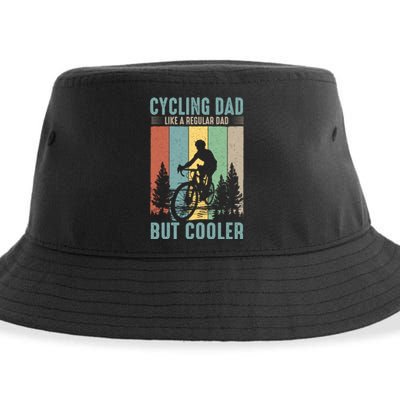 Cycling Dad Father's Day Funny Vintage Sustainable Bucket Hat