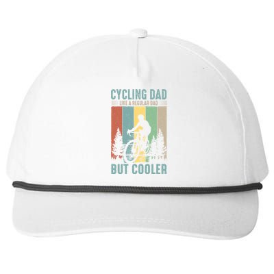 Cycling Dad Father's Day Funny Vintage Snapback Five-Panel Rope Hat