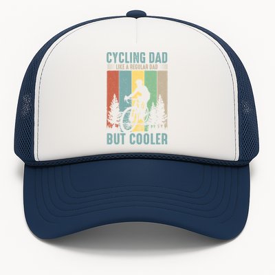 Cycling Dad Father's Day Funny Vintage Trucker Hat