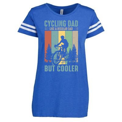 Cycling Dad Father's Day Funny Vintage Enza Ladies Jersey Football T-Shirt