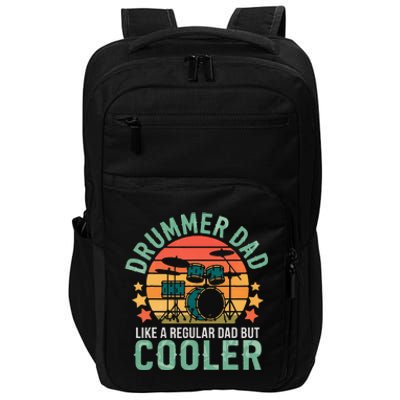 Cool Drummer For Drumming Drum Set Drummer Impact Tech Backpack