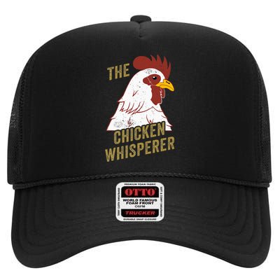 Chicken Design For Chicken Lovers The Chicken Whisperer High Crown Mesh Back Trucker Hat