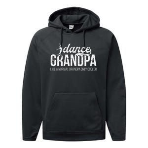 Cool Dance Grandpa Of A Dancer Grandfather Dancing Grandpa Performance Fleece Hoodie