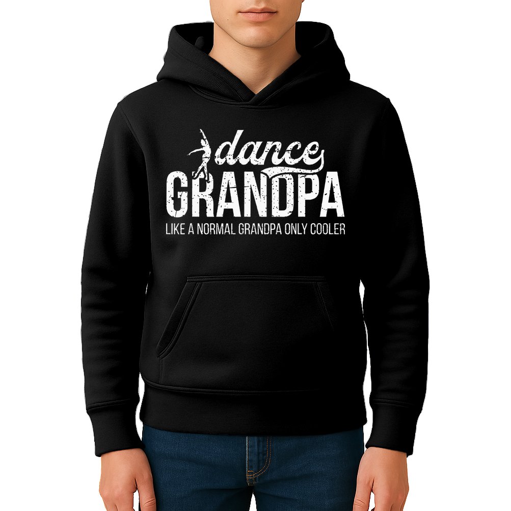 Cool Dance Grandpa Of A Dancer Grandfather Dancing Grandpa Kids Hoodie