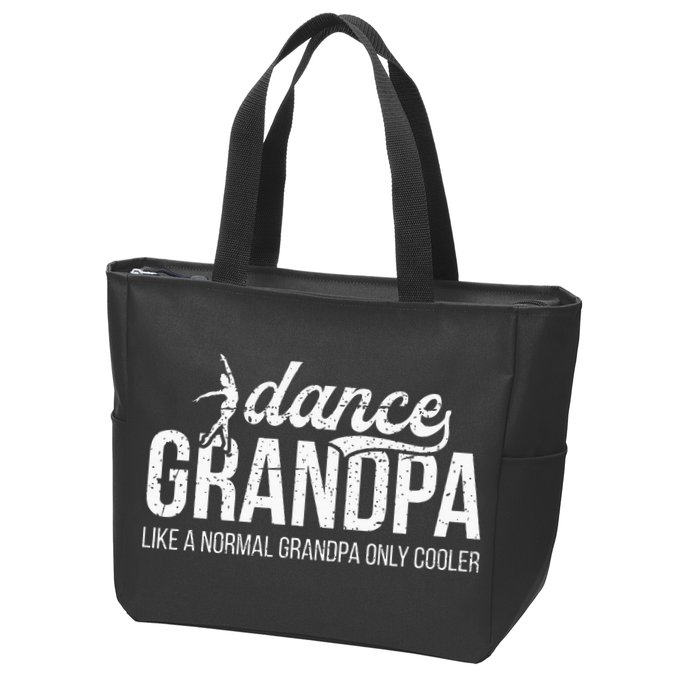 Cool Dance Grandpa Of A Dancer Grandfather Dancing Grandpa Zip Tote Bag