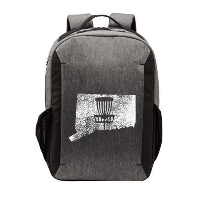 Connecticut Disc Golf State With Basket Distressed Vector Backpack