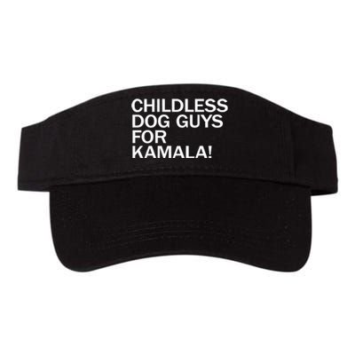 Childless Dog Guys For Kamala 2024 Vote Harris For President Valucap Bio-Washed Visor