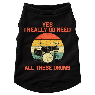 Cool Drumming Gifts Drummer Accessories & Stuff Doggie Tank