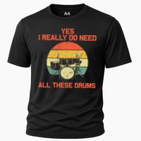 Cool Drumming Gifts Drummer Accessories & Stuff Cooling Performance Crew T-Shirt