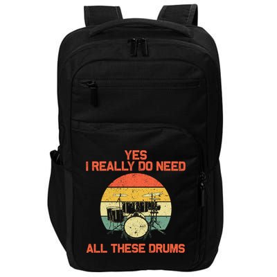 Cool Drumming Gifts Drummer Accessories & Stuff Impact Tech Backpack