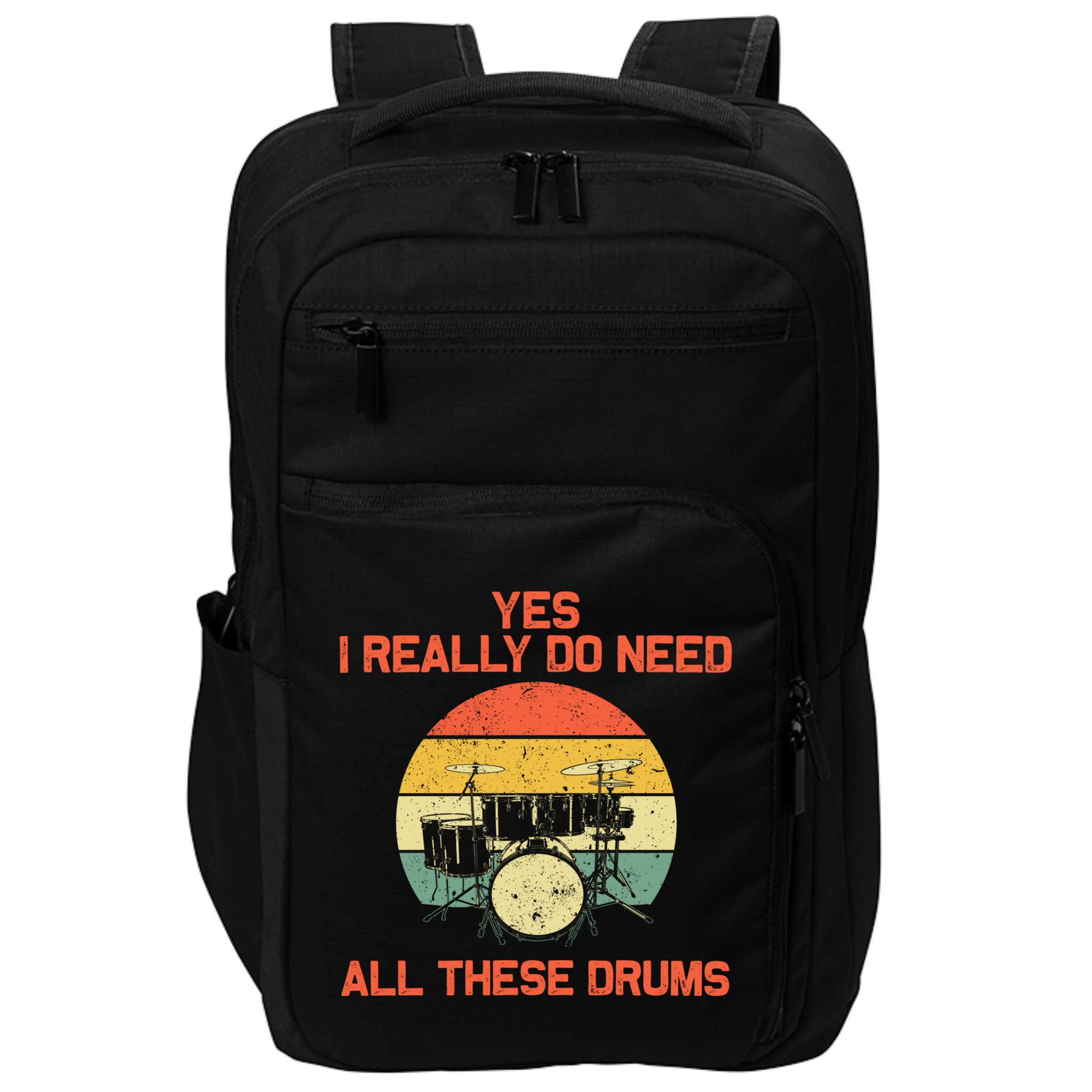 Cool Drumming Gifts Drummer Accessories & Stuff Impact Tech Backpack