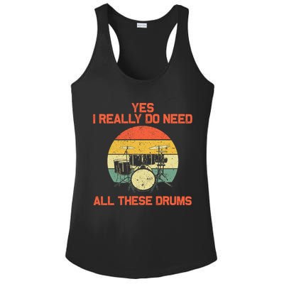 Cool Drumming Gifts Drummer Accessories & Stuff Ladies PosiCharge Competitor Racerback Tank