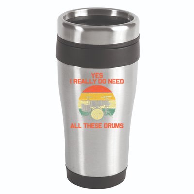 Cool Drumming Gifts Drummer Accessories & Stuff 16oz Travel Tumbler