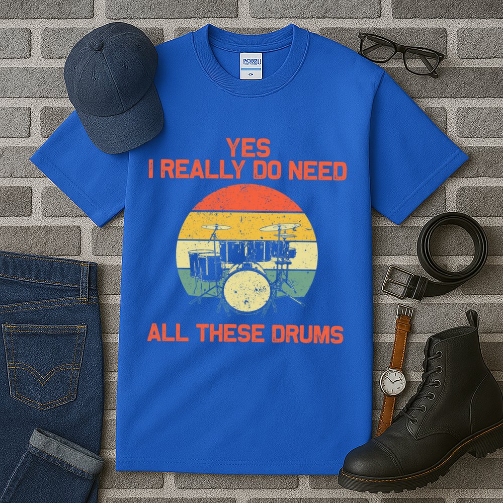 Cool Drumming Gifts Drummer Accessories & Stuff Tall T-Shirt