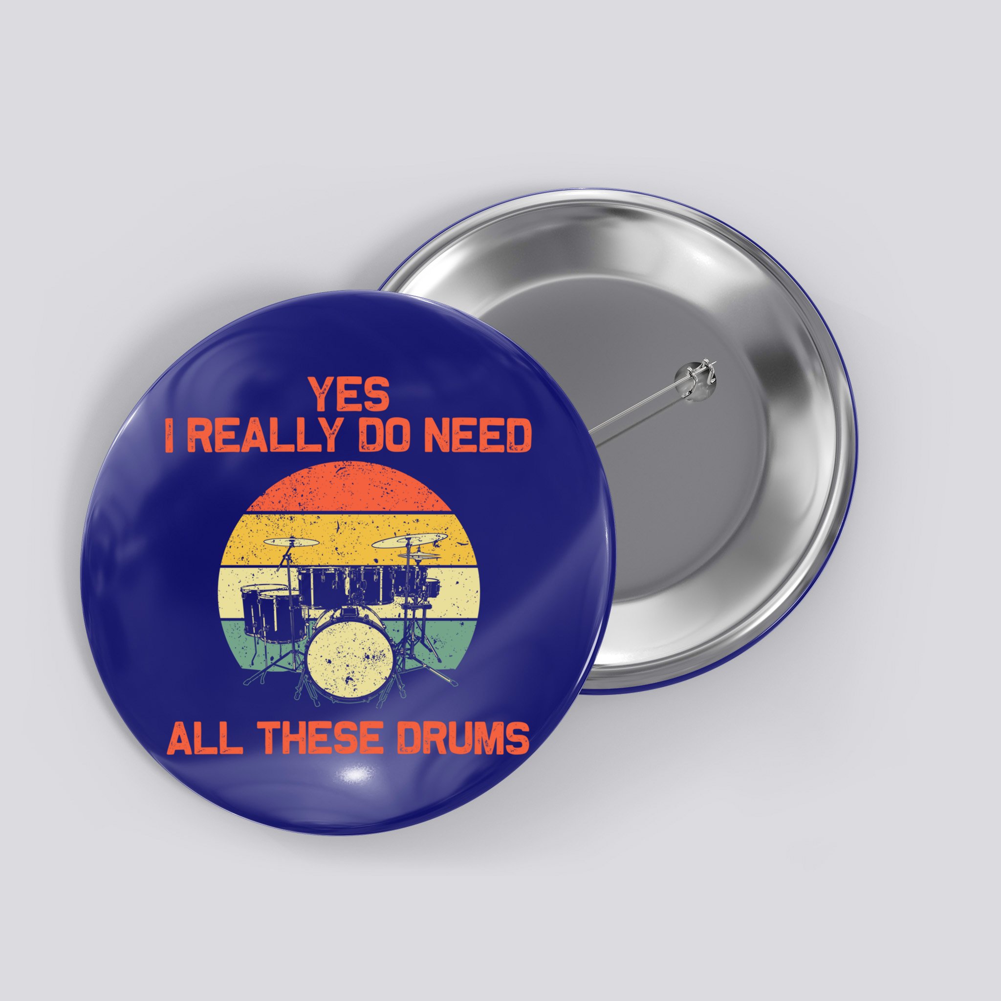 Cool Drumming Gifts Drummer Accessories & Stuff Button