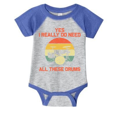 Cool Drumming Gifts Drummer Accessories & Stuff Infant Baby Jersey Bodysuit