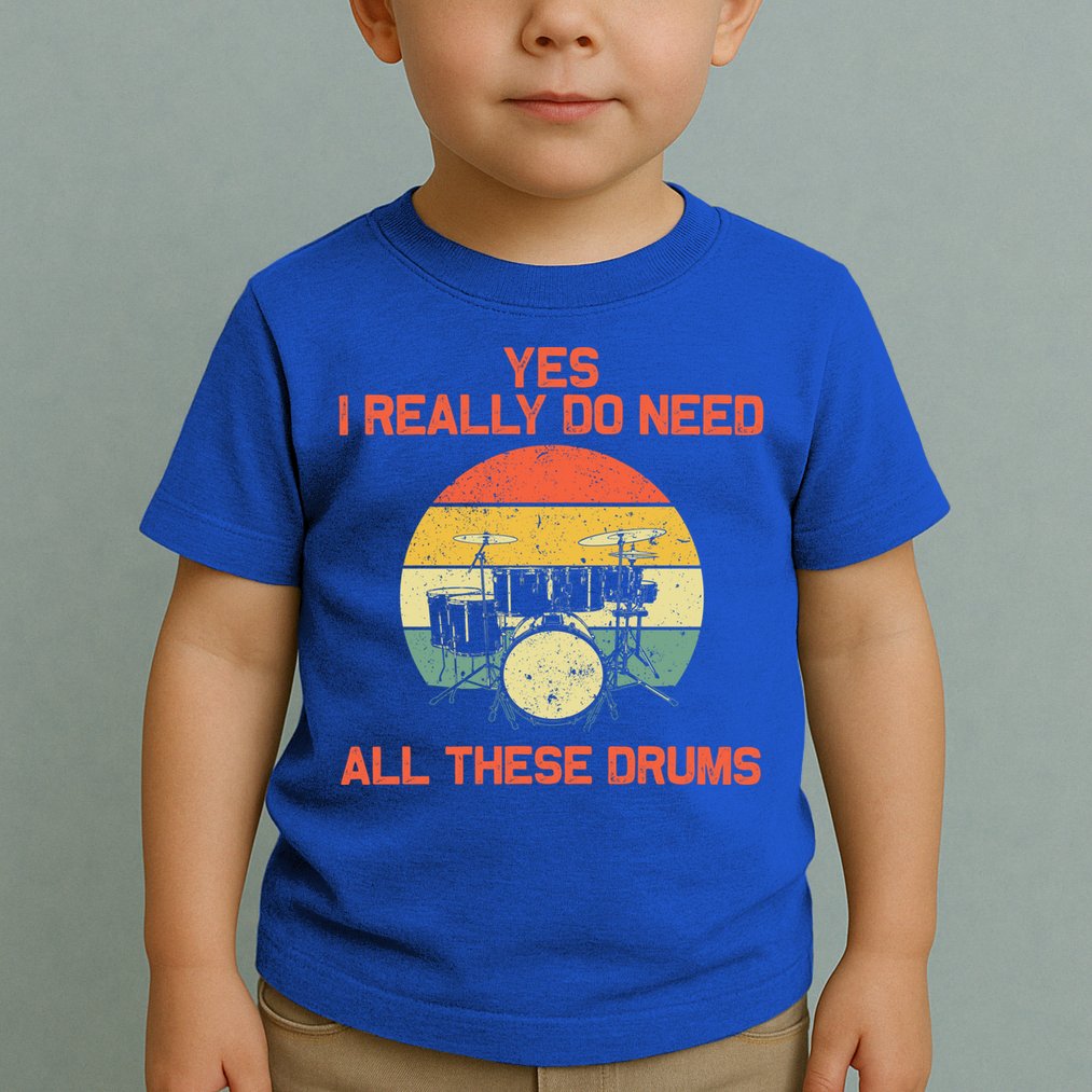 Cool Drumming Gifts Drummer Accessories & Stuff Toddler T-Shirt