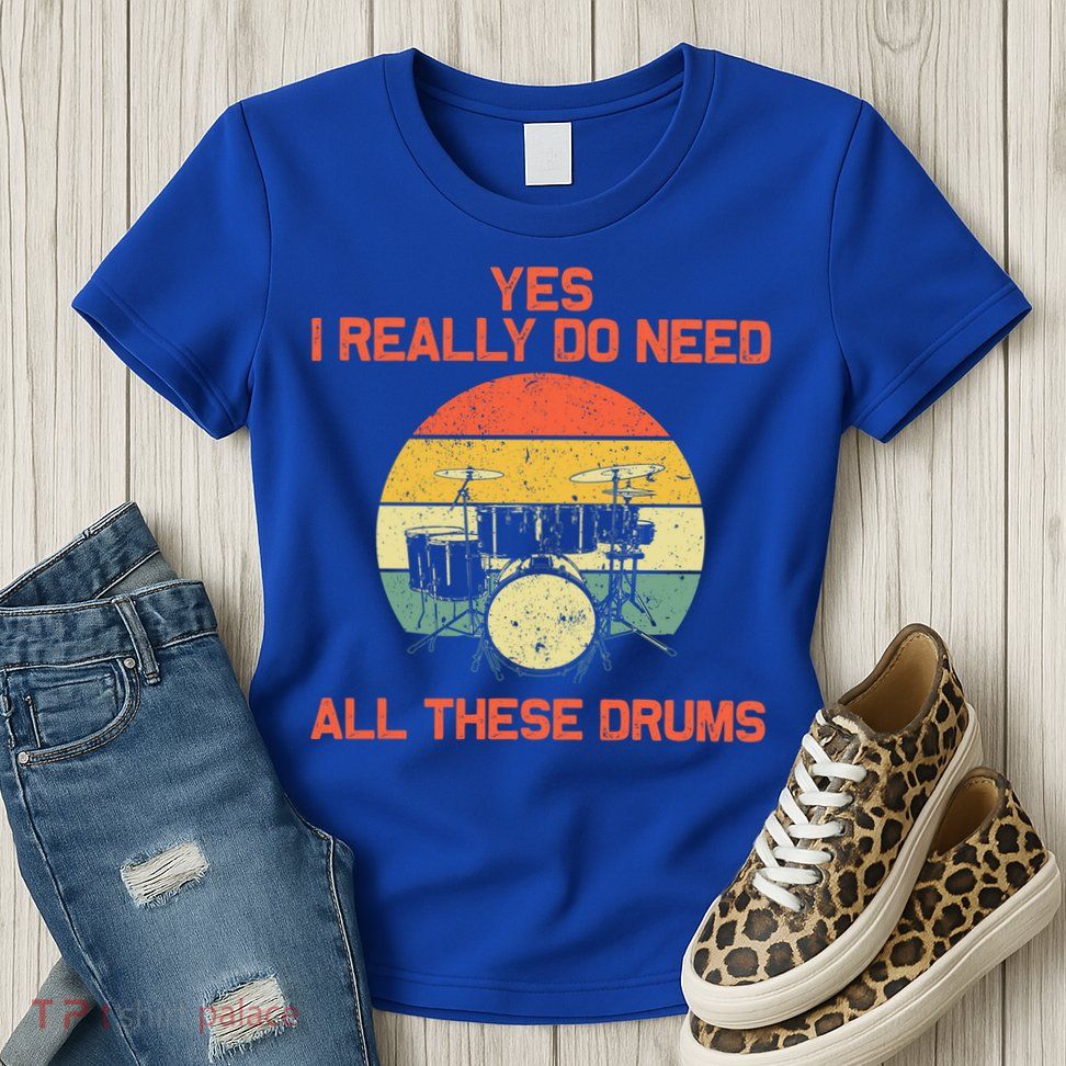 Cool Drumming Gifts Drummer Accessories & Stuff Womens T-Shirt