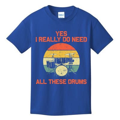Cool Drumming Gifts Drummer Accessories & Stuff Kids T-Shirt
