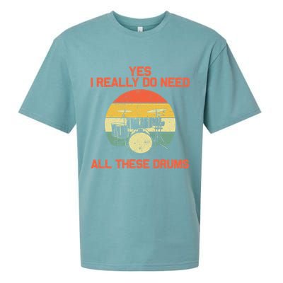 Cool Drumming Gifts Drummer Accessories & Stuff Sueded Cloud Jersey T-Shirt