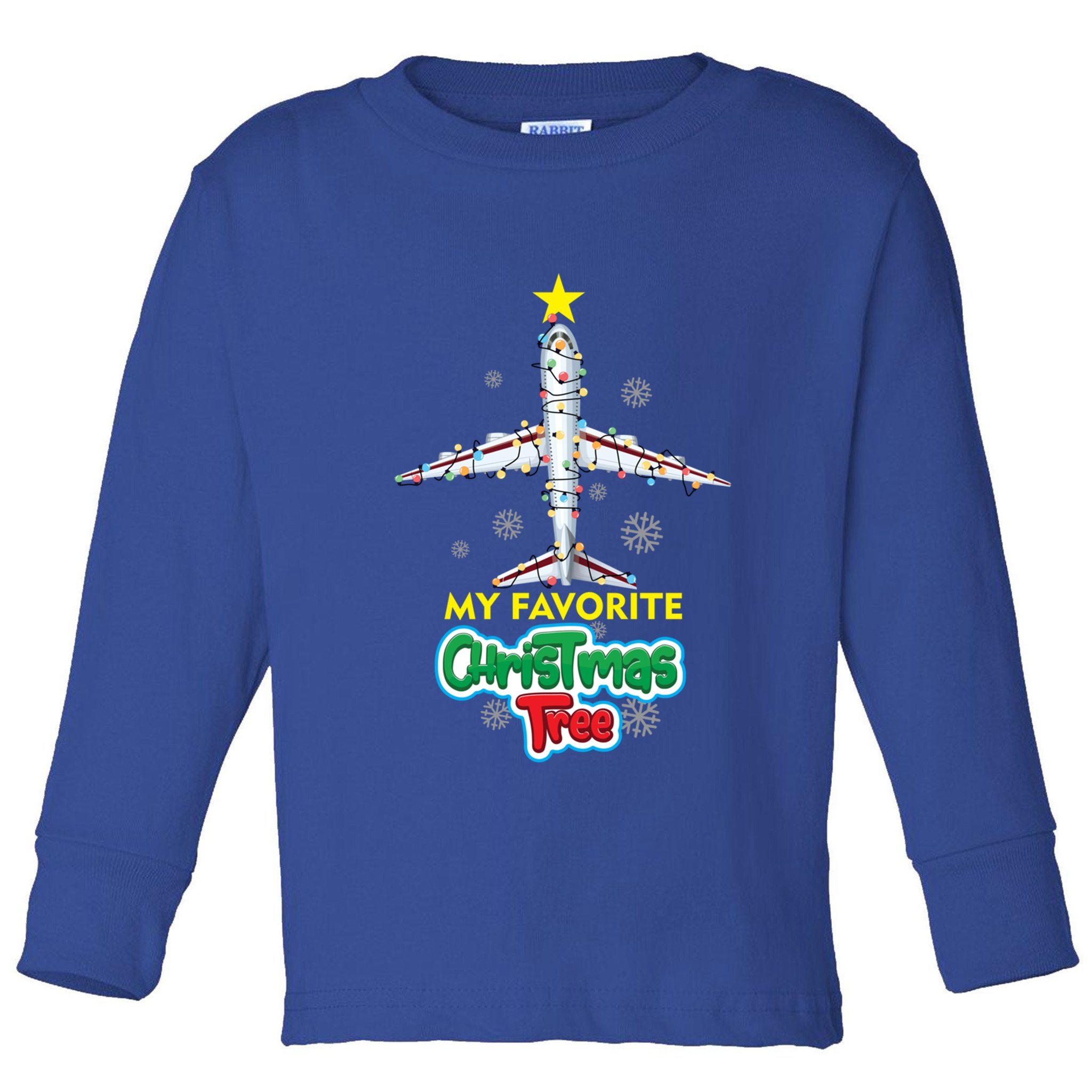 Christmas Decorated Gift Suit On Board 777 And 747 Airplanes Meaningful Gift Toddler Long Sleeve Shirt