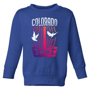 Colorado Disc Golf Player Breaking Chains Birdie Gift Toddler Sweatshirt