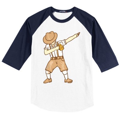 Cool Dabbing German Man With Beer Mug Shirts Oktoberfest Gift Baseball Sleeve Shirt