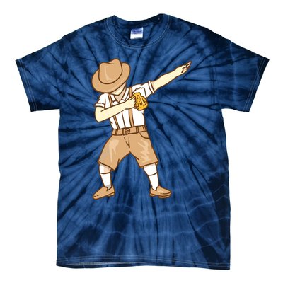 Cool Dabbing German Man With Beer Mug Shirts Oktoberfest Gift Tie-Dye T-Shirt