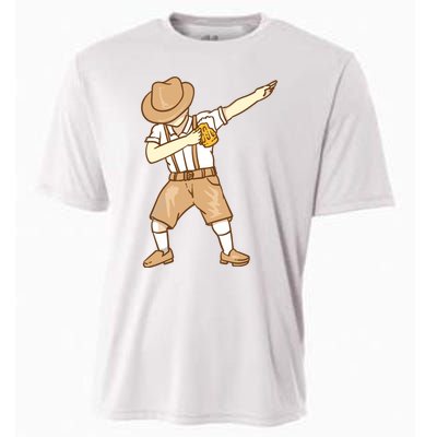 Cool Dabbing German Man With Beer Mug Shirts Oktoberfest Gift Cooling Performance Crew T-Shirt