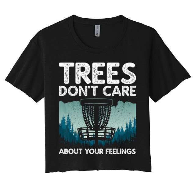 Cute Disc Golf For Men Women Disc Golf Player Women's Crop Top Tee