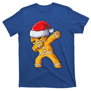 Christmas Dabbing Gingerbread Cookie Santa Hat Cute Xmas T-Shirt