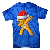 Christmas Dabbing Gingerbread Cookie Santa Hat Cute Xmas Tie-Dye T-Shirt