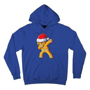 Christmas Dabbing Gingerbread Cookie Santa Hat Cute Xmas Tall Hoodie