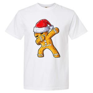 Christmas Dabbing Gingerbread Cookie Santa Hat Cute Xmas Garment-Dyed Heavyweight T-Shirt