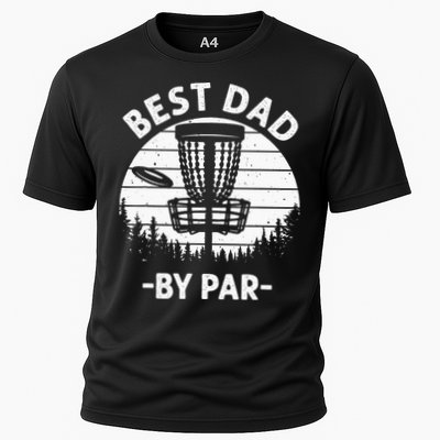 Cool Disc Golf For Dad Sports Tournament Best Dad By Par Cooling Performance Crew T-Shirt