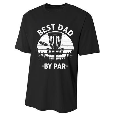 Cool Disc Golf For Dad Sports Tournament Best Dad By Par Performance Sprint T-Shirt